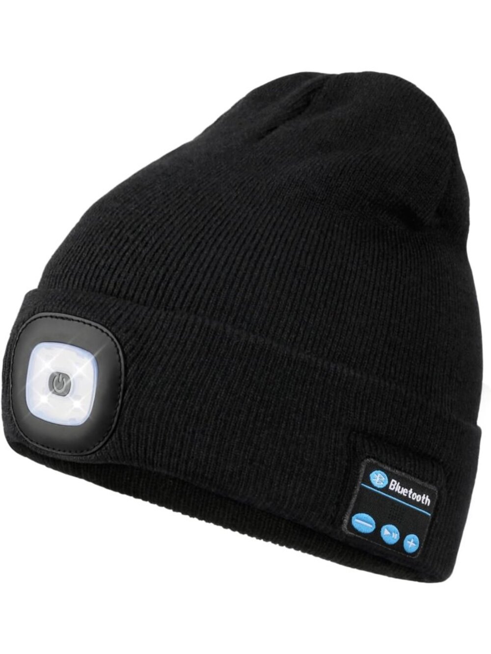 Cozy Bluetooth Beanie with LED Light & Headphones - Perfect Holiday Tech Gift